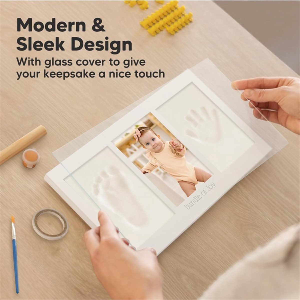 Baby Nursery Frames - Kit Ricordo Impronte Mani e Piedi