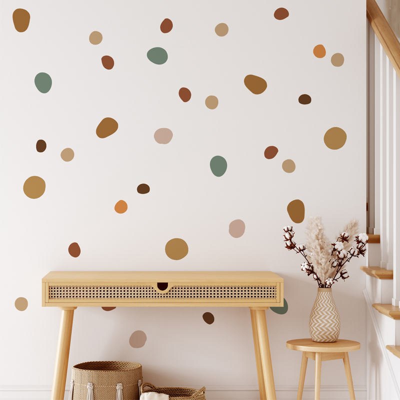 Baby Girl Nursery Quotes - Boho Nursery Polka Dot Adesivi murali