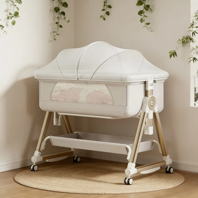 Baby Nursery Trolley - Lettino per Neonati 8-in-1 Convertibile e