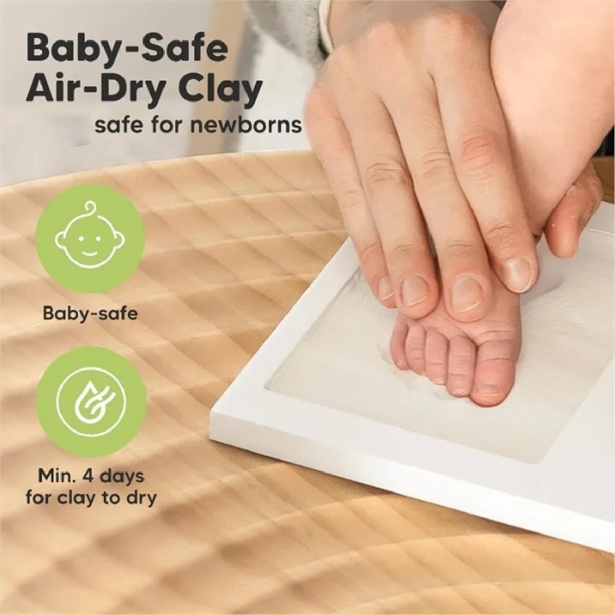 Baby Nursery Frames - Kit Ricordo Impronte Mani e Piedi