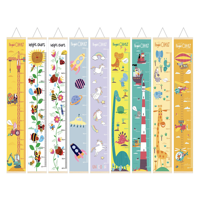 Baby Nursery Frames - Ragazzi ragazze grafico di crescita cornice