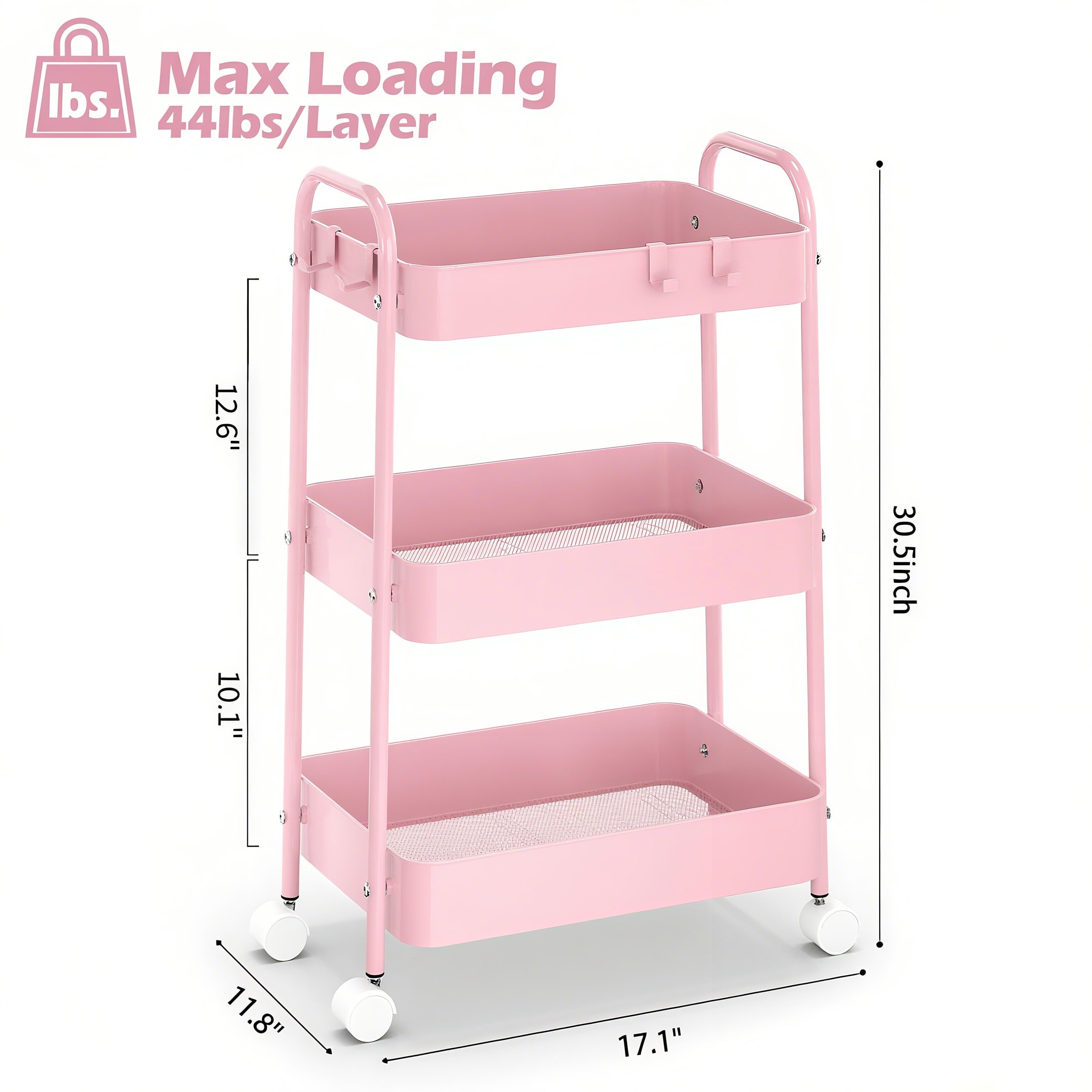 Carrello a 3 Ripiani in Metall - Baby Nursery Trolley recensione e prezzo