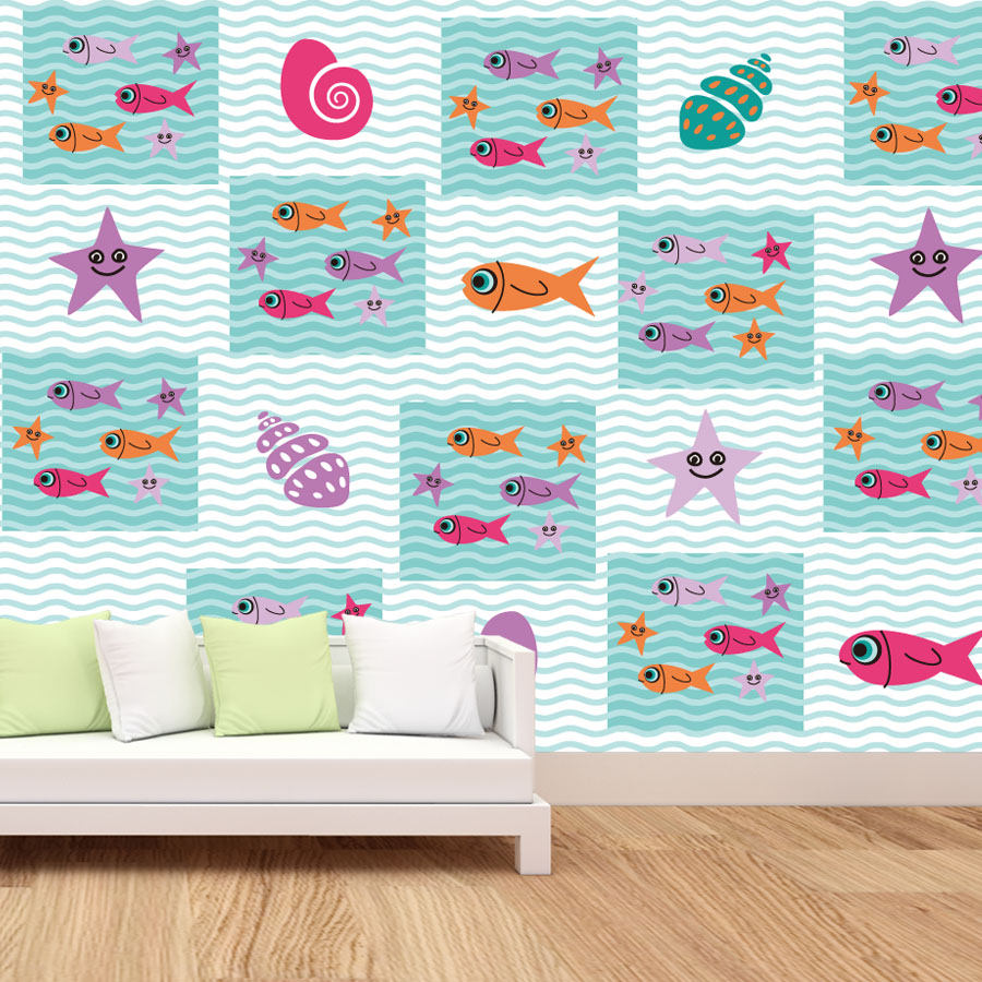 Cartone animato stacca e incol - Baby Nursery Peel And Stick Wallpaper recensione e prezzo