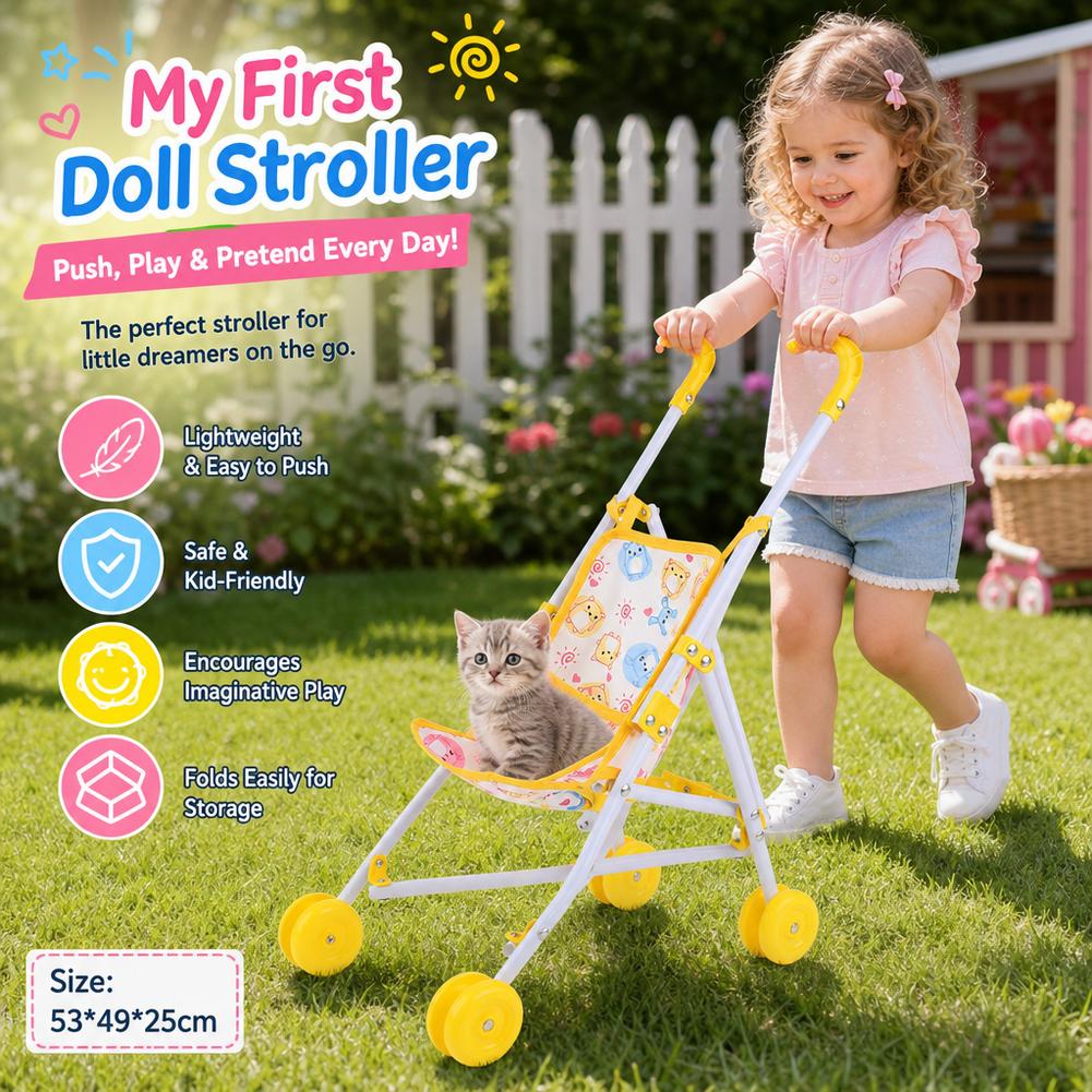 Passeggino per Bambole Rosa, C - Baby Nursery Trolley recensione e prezzo