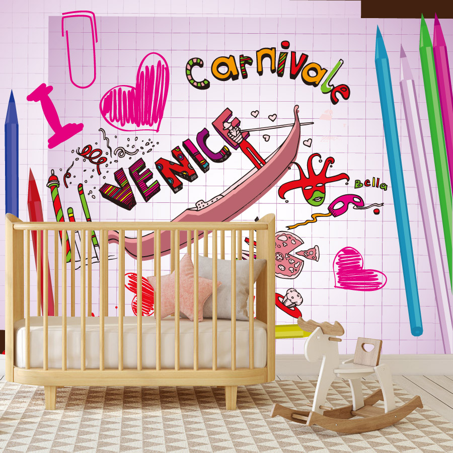 Cartone animato facile da appl - Baby Nursery Peel And Stick Wallpaper recensione e prezzo