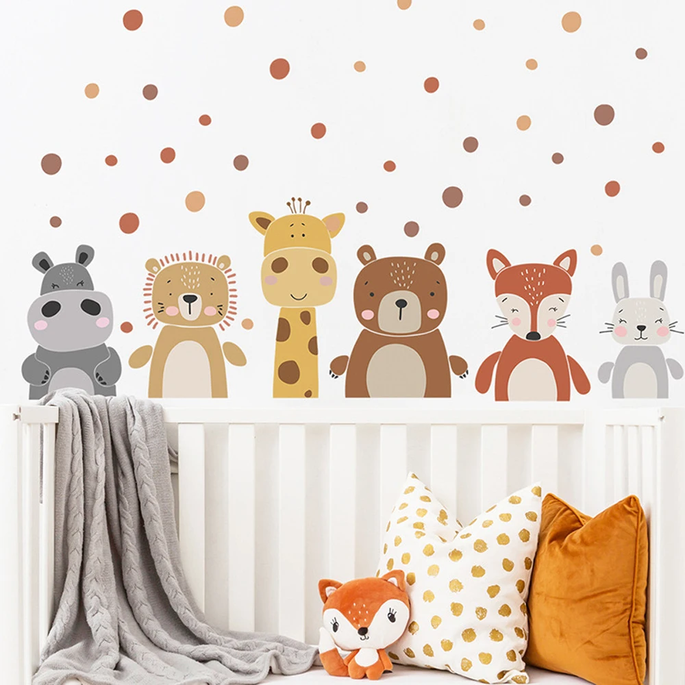Boho carino giraffa orso anima - Baby Nursery Peel And Stick Wallpaper recensione e prezzo