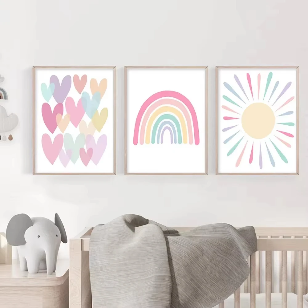 (Senza cornice) Poster con cuo - Baby Nursery Frames recensione e prezzo