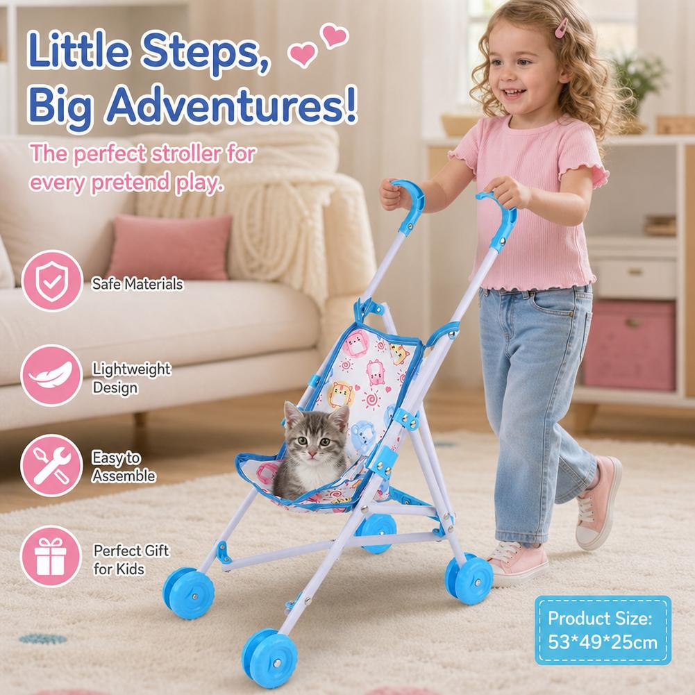 Passeggino per Bambole Rosa, C - Baby Nursery Trolley recensione e prezzo
