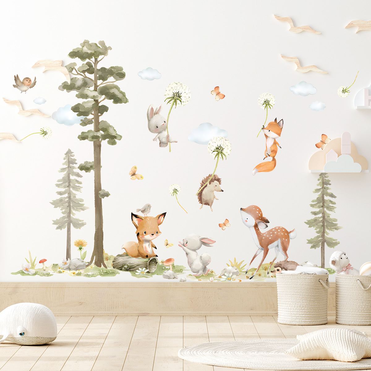 Simpatici animali della forest - Baby Girl Nursery Quotes recensione e prezzo