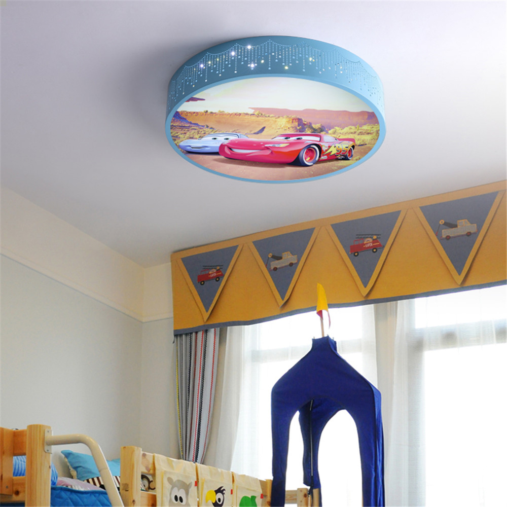 Cartoon Car Round Led lampada  - Baby Nursery Light Fixture recensione e prezzo