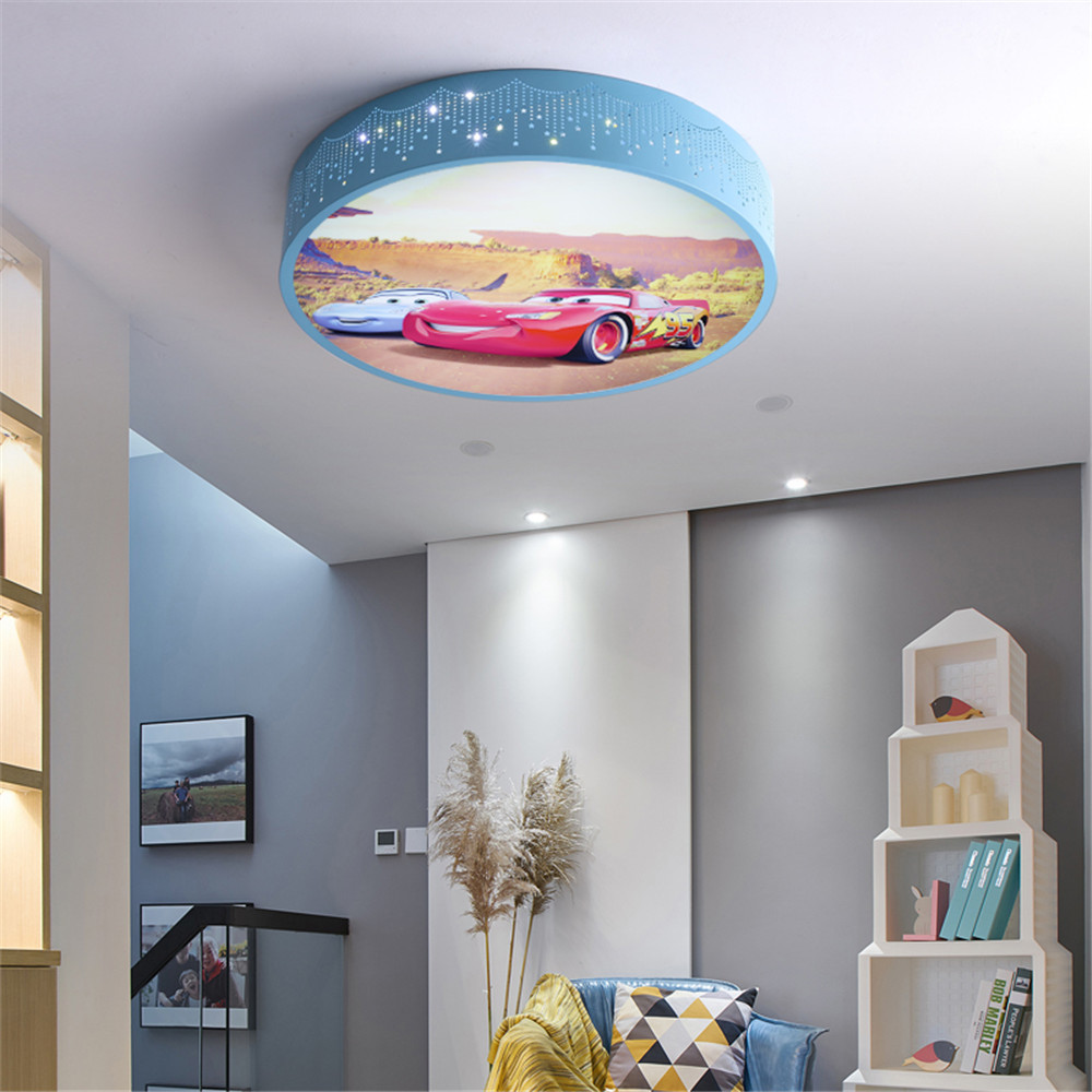 Cartoon Car Round Led lampada  - Baby Nursery Light Fixture recensione e prezzo