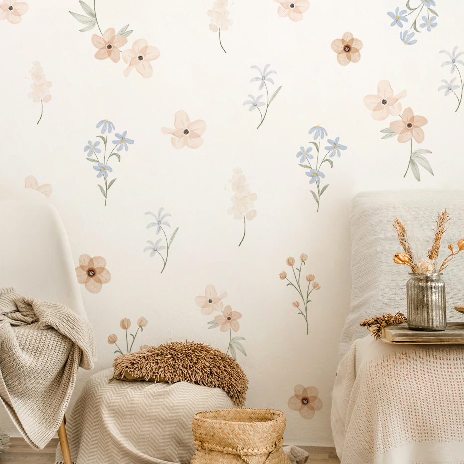 Adesivi murali fiori acquerell - Baby Girl Nursery Quotes recensione e prezzo