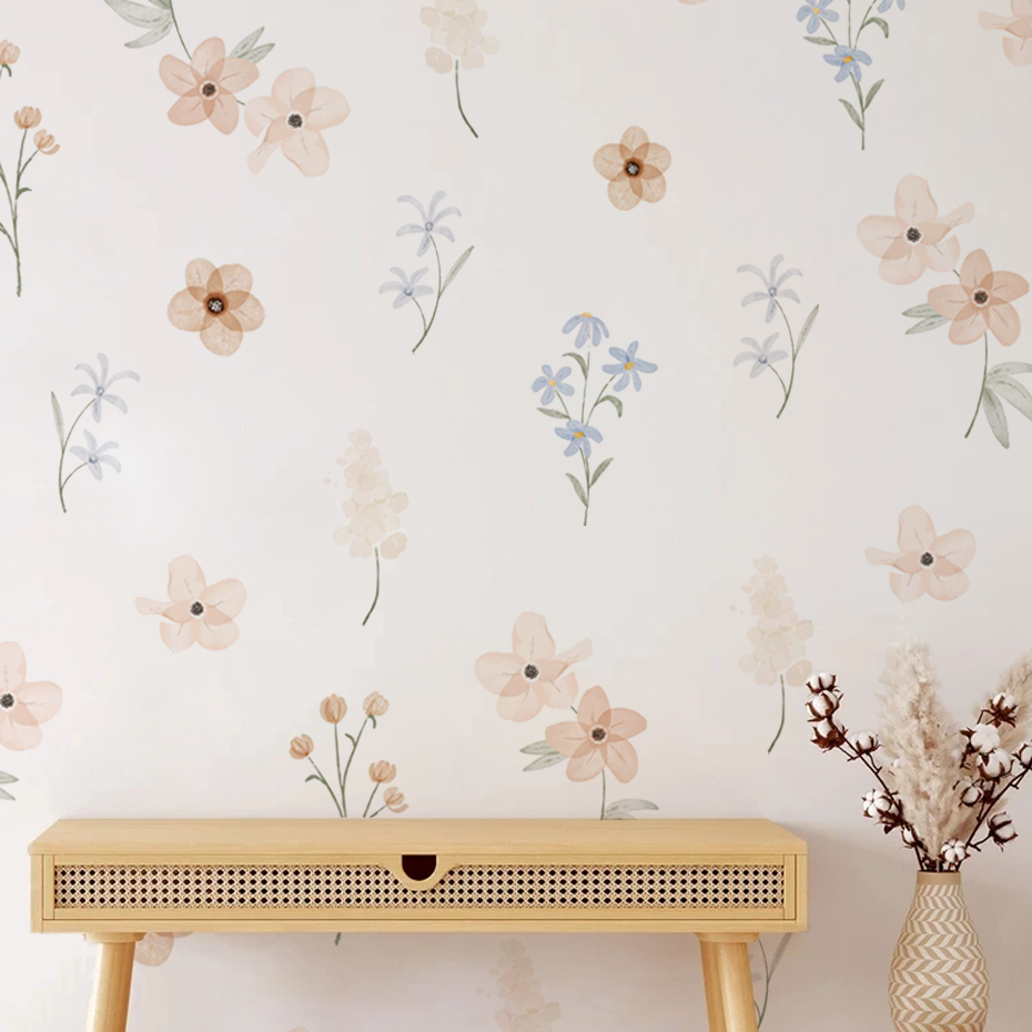 Adesivi murali fiori acquerell - Baby Girl Nursery Quotes recensione e prezzo