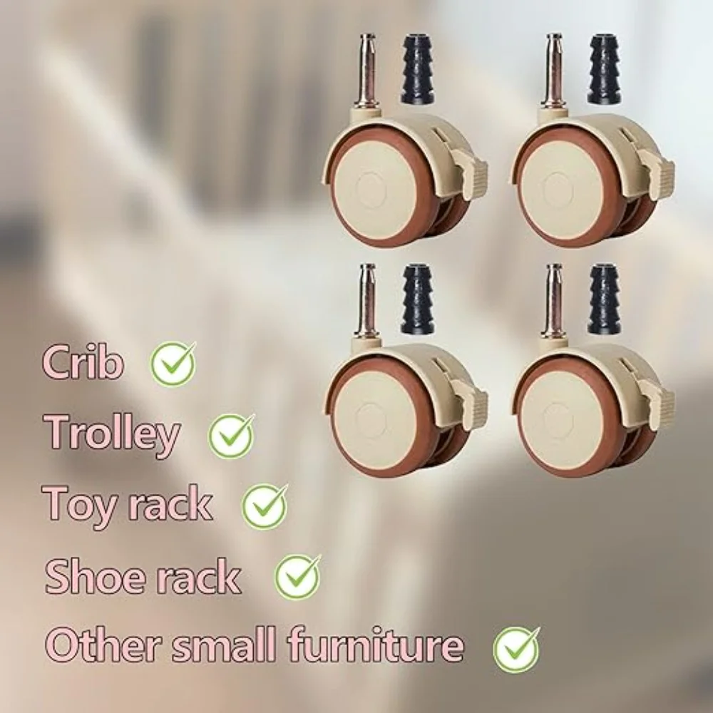 Ruote girevoli in nylon da 1/4 - Baby Nursery Trolley recensione e prezzo